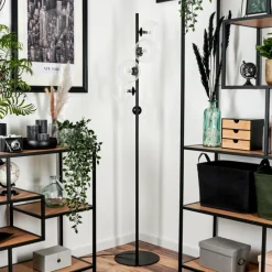 hofstein Lampadaire - Verre 15 cm Remaisnil Clair, 5 lumières