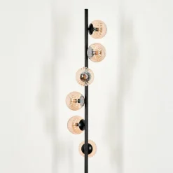 Lampes À Boules-hofstein Lampadaire - Verre 10 cm Remaisnil Ambre, 6 lumières