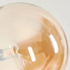 hofstein Lampadaire - Verre 15 cm Remaisnil Ambre, Fumé, 3 lumières