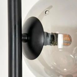 hofstein Lampadaire - Verre 15 cm Remaisnil Ambre, Fumé, 3 lumières