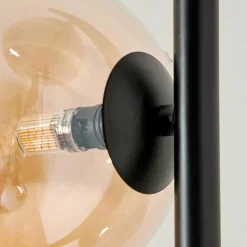 hofstein Lampadaire - Verre 15 cm Remaisnil Ambre, Clair, Fumé, 3 lumières