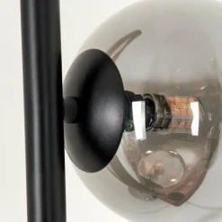 hofstein Lampadaire - Verre 12 cm Remaisnil Ambre, Fumé, 3 lumières