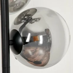 hofstein Lampadaire - Verre 15 cm Remaisnil Clair, Fumé, 6 lumières