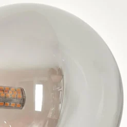 hofstein Lampadaire - Verre 15 cm Remaisnil Ambre, Fumé, 3 lumières