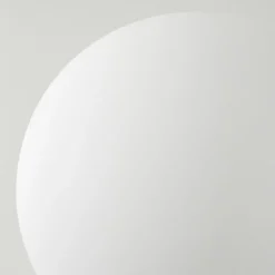 hofstein Lampadaire - Verre 10 cm Remaisnil Blanc, 3 lumières