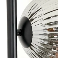 hofstein Lampadaire - Verre 15 cm Remaisnil Fumé, 5 lumières