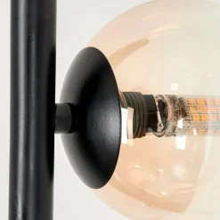 hofstein Lampadaire - Verre 10 cm Remaisnil Ambre, Clair, 6 lumières