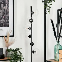 hofstein Lampadaire - Verre 12 cm Remaisnil Clair, 6 lumières