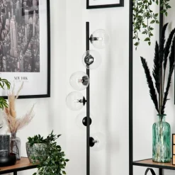 hofstein Lampadaire - Verre 12 cm Remaisnil Clair, 6 lumières