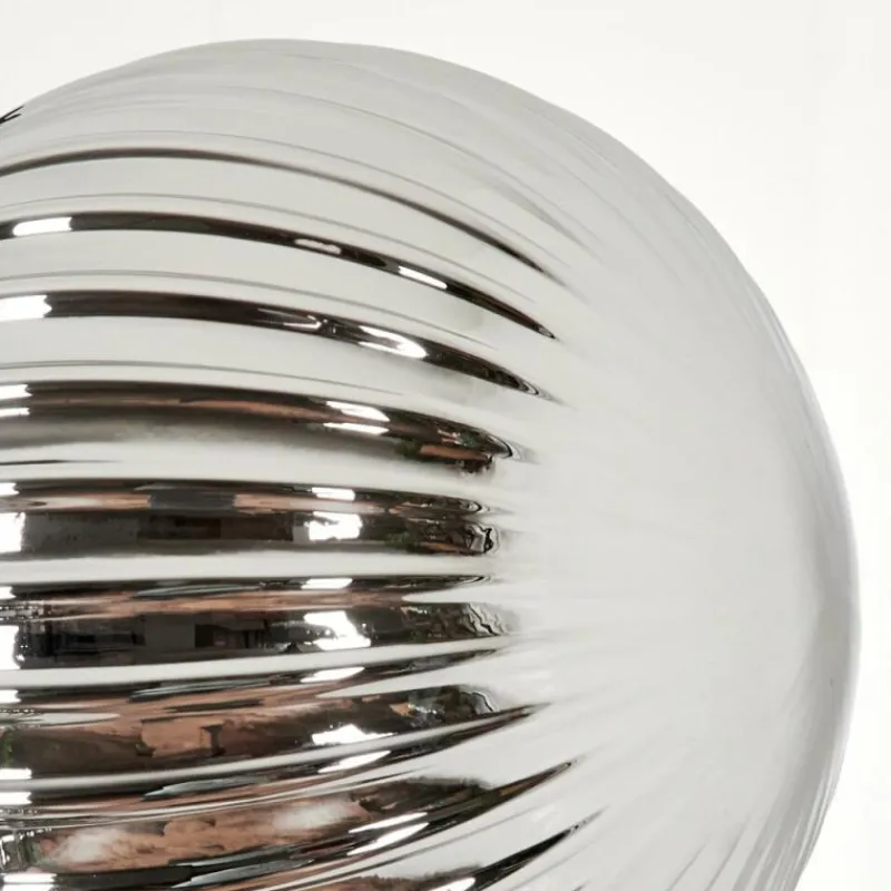 Suspension Verre Fumé-hofstein Lampadaire - Verre 15 cm Remaisnil Noir, 3 lumières