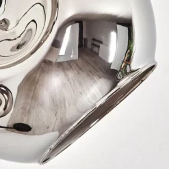 hofstein Lampadaire - Verre 15 cm Ripoll Chrome, 5 lumières