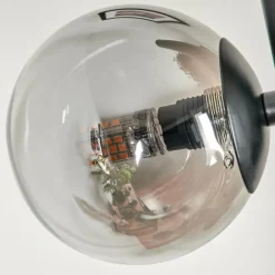 Suspension Verre Fumé-hofstein Lampadaire - Verre Remaisnil Noir, 3 lumières