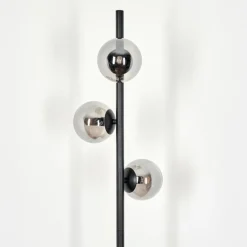 Suspension Verre Fumé-hofstein Lampadaire - Verre Remaisnil Noir, 3 lumières