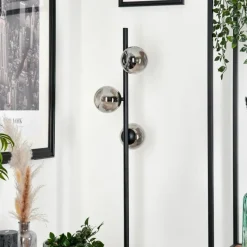 Suspension Verre Fumé-hofstein Lampadaire - Verre Remaisnil Noir, 3 lumières