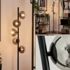 hofstein Lampadaire - Verre Remaisnil Clair, Fumé, 5 lumières