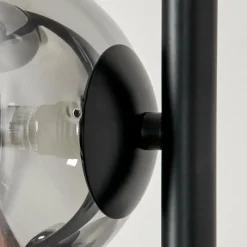 hofstein Lampadaire - Verre Remaisnil Clair, Fumé, 5 lumières