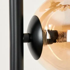 hofstein Lampadaire - Verre Remaisnil Ambre, 5 lumières