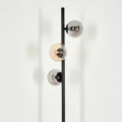 hofstein Lampadaire - Verre Remaisnil Ambre, Fumé, 3 lumières