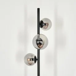 hofstein Lampadaire - Verre Remaisnil Fumé, 3 lumières