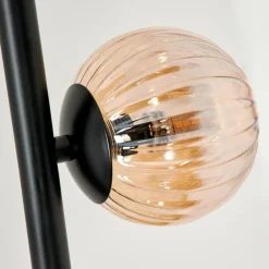 hofstein Lampadaire - Verre Remaisnil Ambre, 3 lumières