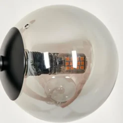 hofstein Lampadaire - Verre Remaisnil Fumé, 5 lumières