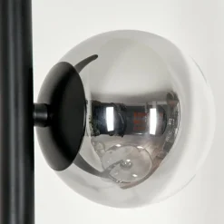 hofstein Lampadaire - Verre Remaisnil Clair, Fumé, 6 lumières