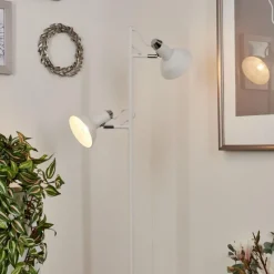 hofstein Lampadaire Vouzy Blanc, 2 lumières