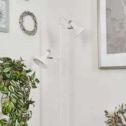 hofstein Lampadaire Vouzy Blanc, 2 lumières