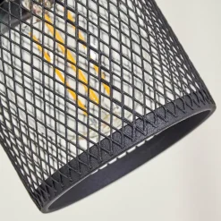 hofstein Lampadaire Agrons Noir, 3 lumières