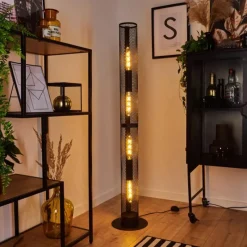 hofstein Lampadaire Akrema Noir, 1 lumière