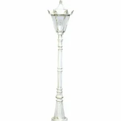 Luminaires Rustiques-Luminaires Albert Leuchten Lampadaire Albert 4137 Or, Blanc, 1 lumière