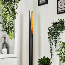 Lampes Dorées-hofstein Lampadaire Aleman LED Or, Noir, 1 lumière