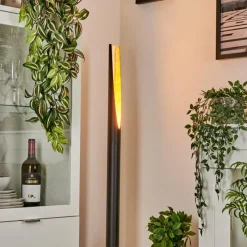 Lampes Dorées-hofstein Lampadaire Aleman LED Or, Noir, 1 lumière