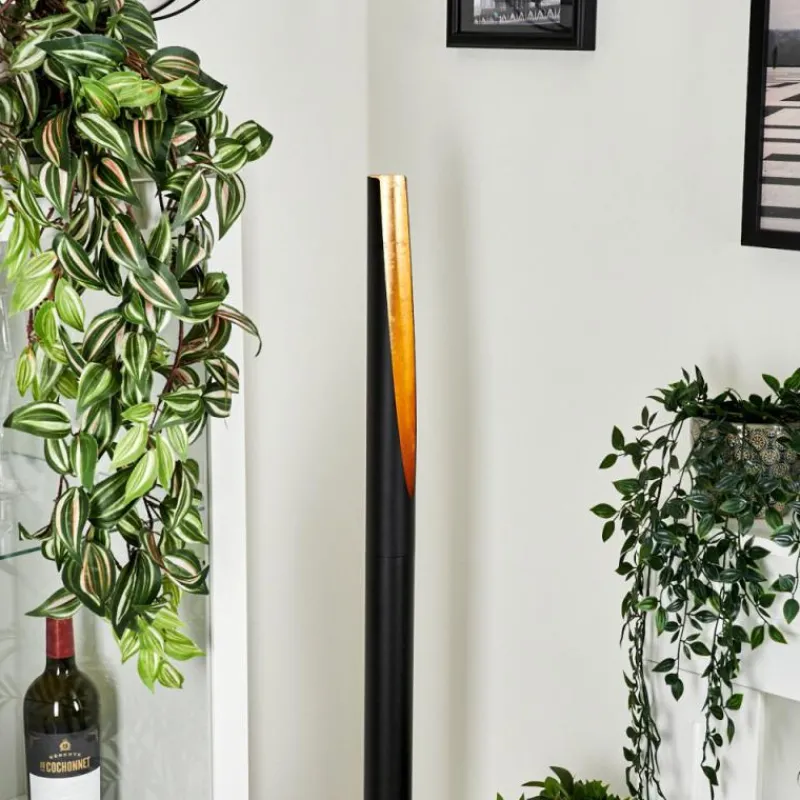 Lampes Dorées-hofstein Lampadaire Aleman LED Or, Noir, 1 lumière