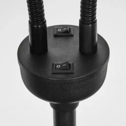 Lampes En Tissu-hofstein Lampadaire Alsen Noir, 2 lumières