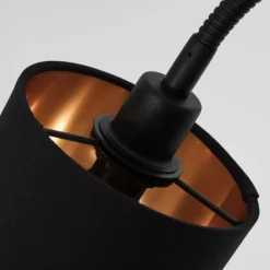 Lampes En Tissu-hofstein Lampadaire Alsen Noir, 1 lumière