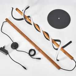 hofstein Lampadaire Alvarim LED Écru, Noir, 1 lumière