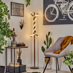 hofstein Lampadaire Alvarim LED Écru, Noir, 1 lumière