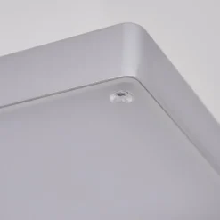 hofstein Lampadaire Anneau LED Argenté, 1 lumière