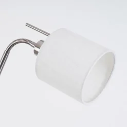 Lampes En Tissu-hofstein Lampadaire Antillo Nickel mat, 2 lumières