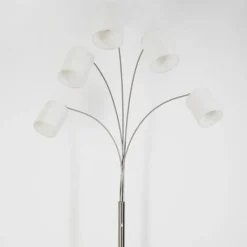 Lampes En Tissu-hofstein Lampadaire Antillo Nickel mat, 5 lumières