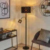 Lampes En Tissu-hofstein Lampadaire Arnoya Noir, 2 lumières