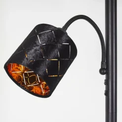Lampes En Tissu-hofstein Lampadaire Arnoya Noir, 2 lumières