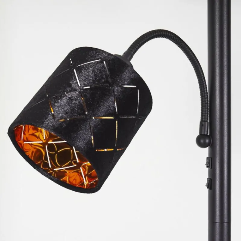 Lampes En Tissu-hofstein Lampadaire Arnoya Noir, 2 lumières
