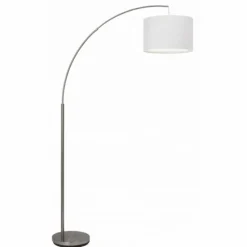 Lampes En Tissu-Luminaires Brilliant Lampadaire arqué Brilliant Clarie Blanc, 1 lumière