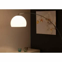 Luminaires Brilliant Lampadaire arqué Brilliant Vessa Chrome, 1 lumière* Lampadaires Et Lampes Sur Pied