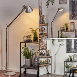 Lampes Industrielles-Luminaires Artemide Lampadaire Artemide TOLOMEO Aluminium, Chrome, 1 lumière