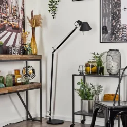 Lampes Industrielles-Luminaires Artemide Lampadaire Artemide TOLOMEO Chrome, Noir, 1 lumière