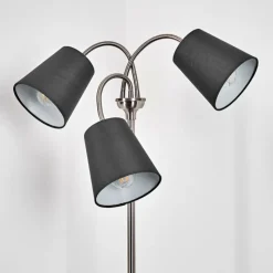 Lampes En Tissu-hofstein Lampadaire Ascona Nickel mat, 3 lumières