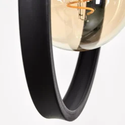 Lampes Industrielles-hofstein Lampadaire Assiniboia Noir, 3 lumières